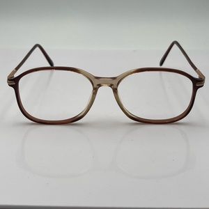Vintage Stetson 162 Brown Translucent Oval Sunglasses Frames